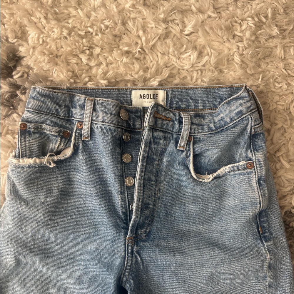 Agolde high rise stovepipe jeans